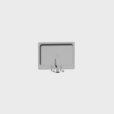 AutoCAD download 300mm x 300mm Steel Sink with Faucet DWG Drawing