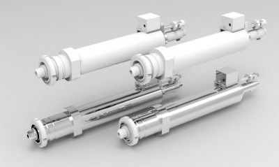 Solid-works 3D CAD Model of Air hydraulic drilling unit, Torque= 0.37 Nm