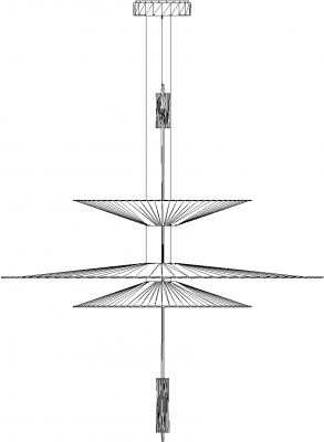 31mm Length Pendant Light Front Elevation dwg Drawing