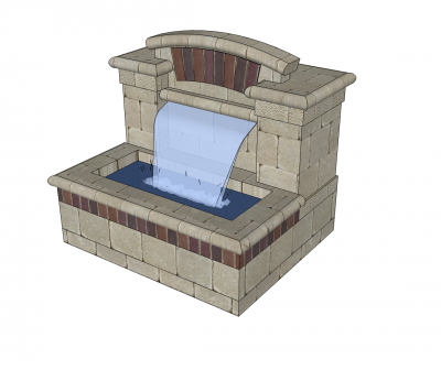 Los modelos de SketchUp característica del agua