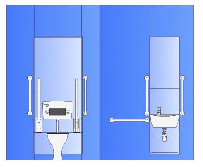 RPM - Toilettes / WC & WHB Elevation