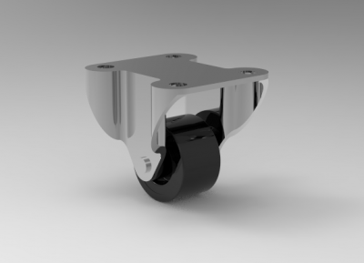 Fusion 360 (step file) 3D CAD Model of Mini Duty Wheel, Size 1"	 Weight 25(kg)