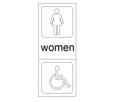 女性トイレのサイン