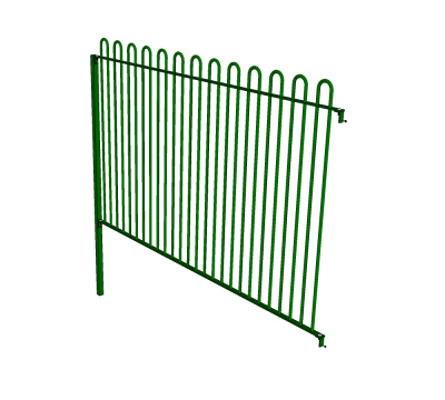 Bow top fence Sketchup model 