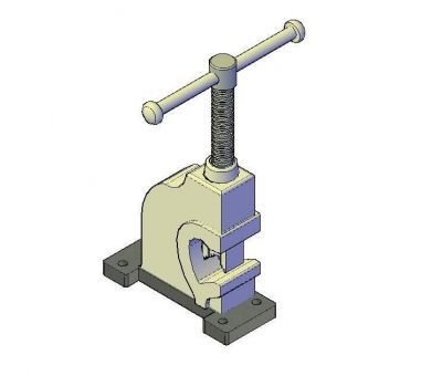 Pipe Clamp 3D dwg