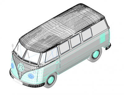 модель VW Camper Van Revit