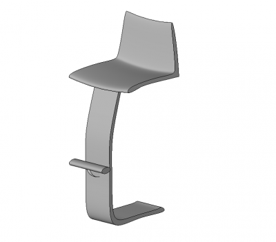 Designer bloc Barstool Revit