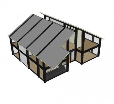 Huf house design Sketchup model