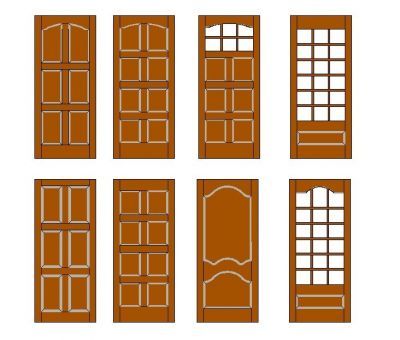 Традиционные Двери из древесины 1