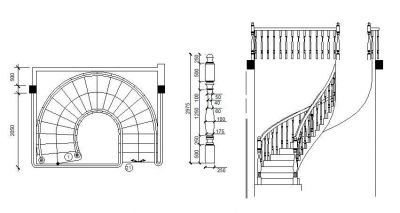 Escadas - escada em espiral