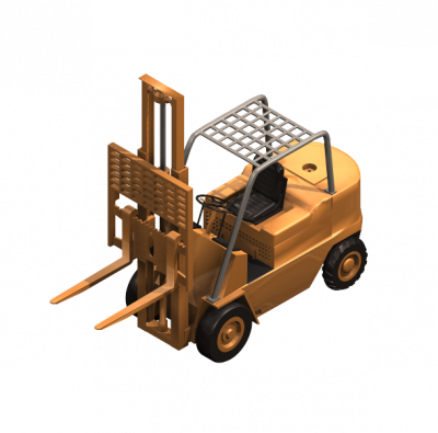 Forklift 3DS Max model 