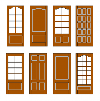 伝統的な木材ドア2