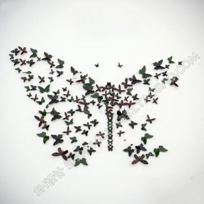 Wanddekoration Schmetterling 3ds max