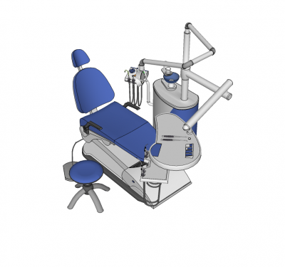 Modello di Sketchup della sedia del dentista