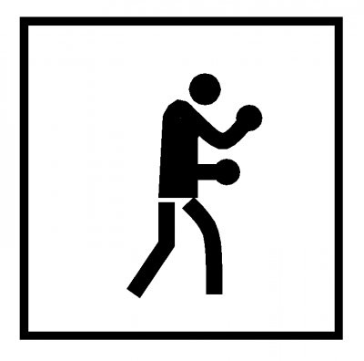 Simbolo sportivo: boxe