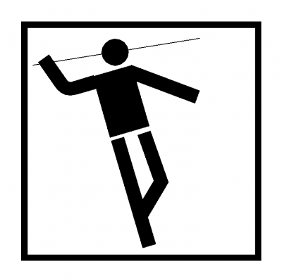 Sports symbol: Javelin