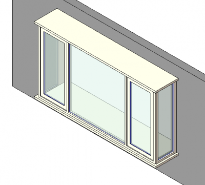 Box bay window Revit model