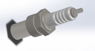 Spark Plug Solidworks Model