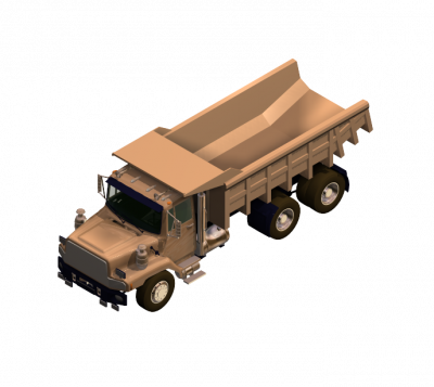 Dump truck 3DS Max model 