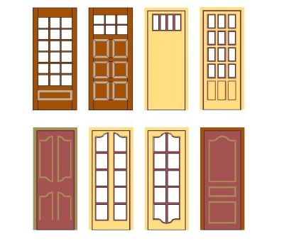 従来の木材ドア3