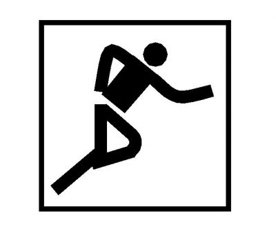 Simbolo dello sport: corsa / sprint