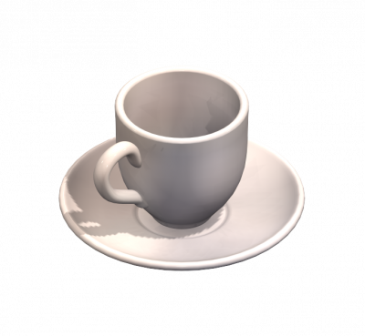 Coffee cup 3DS Max model 