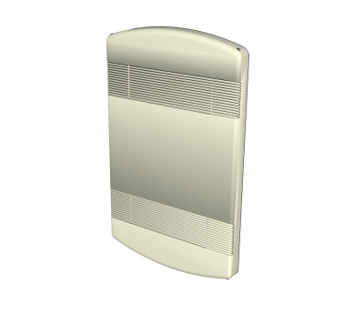Electric wall heater Sketchup model 