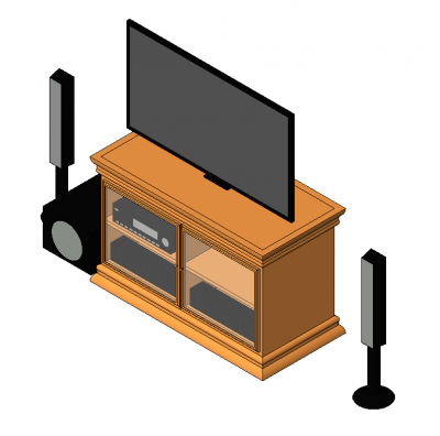 TV Unit und Lautsprecher RFA