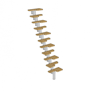 Paddle staircases 3d models