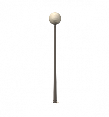 Poste de la lámpara DWG y 3DS max modelos