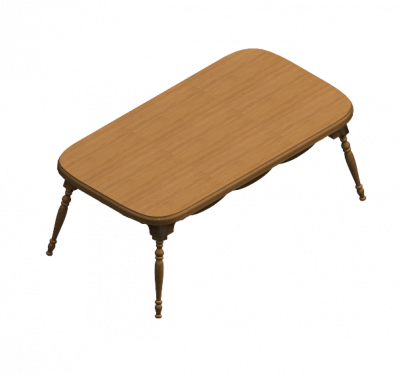 Wooden table 3DS Max model 