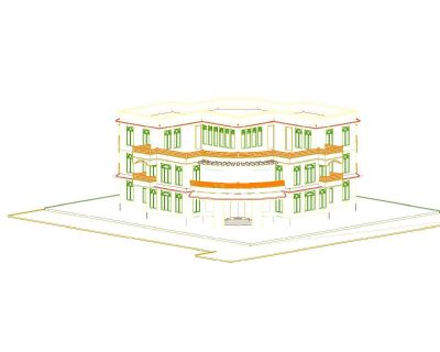 3D des Hauses in AutoCAD .dwg
