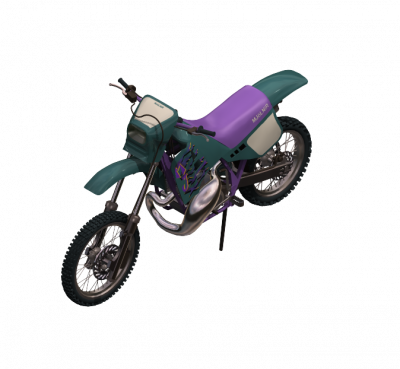 Motocross bike 3DS Max model 