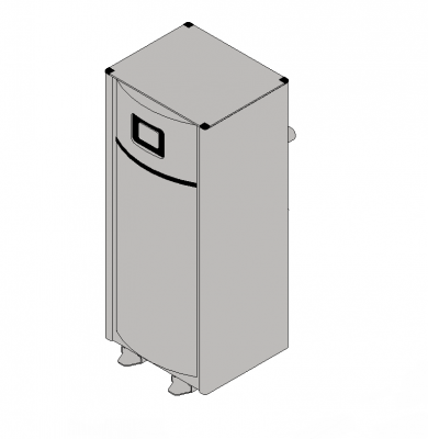 Commercial Gas Heater Revit model