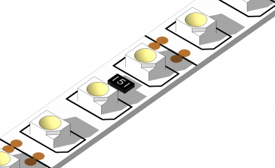 LED Lighting strip Sketchup model