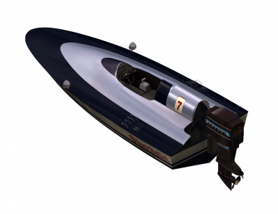 Power boat 3DS Max model 