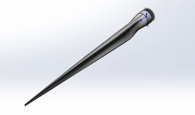 Turbine Blade Design Solidworks Model
