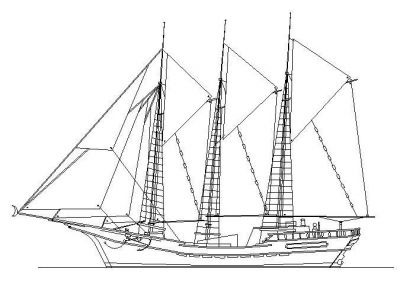 Large Sailing Ship - Elev 01
