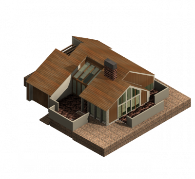 Single storey property 3DS Max model 