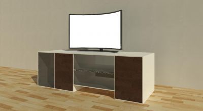 43 Inches Curve TV Revit Family