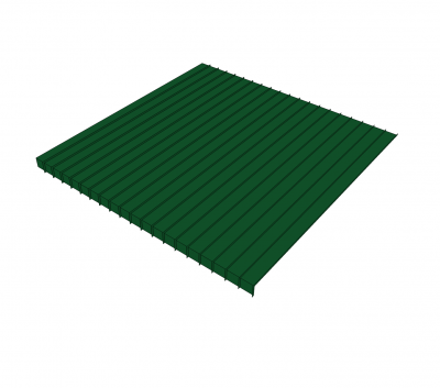 Standing seam roof Sketchup model 