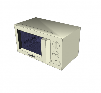 Microwave Sketchup model 