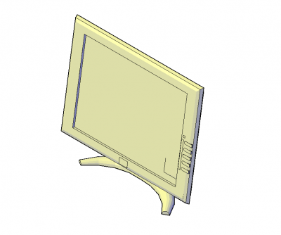 Flat screen monitor 3D models