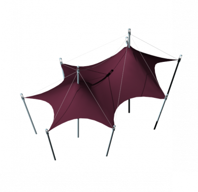Tent structure 3DS Max model
