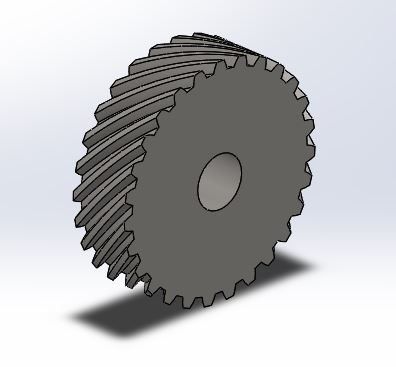 Helical Gear Solidworks Model