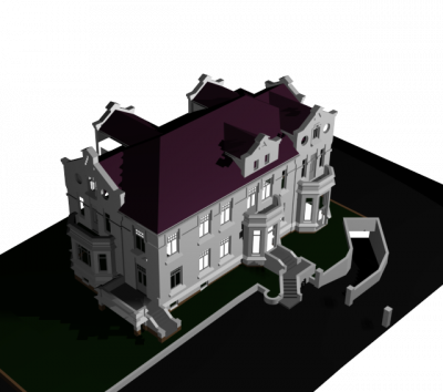 Large period property 3DS Max model