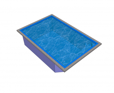 Plunge pool Sketchup model