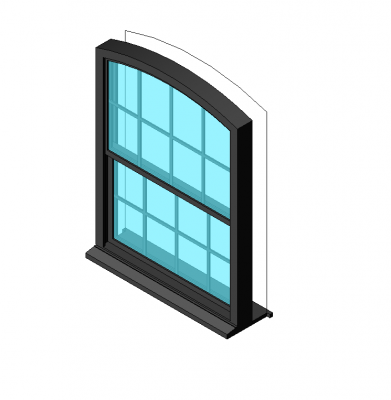Sash window revit model