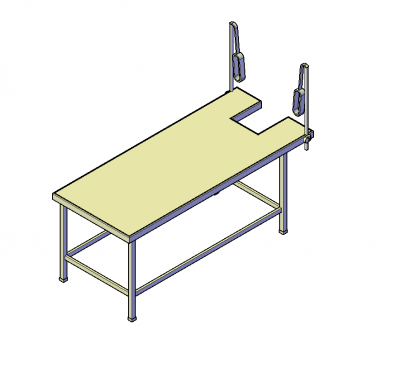 Obstetric delivery table DWG block