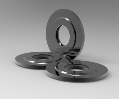 Modèle CAO 3D solide de joints spiralés DN (mm) -40 D (mm) -84,5